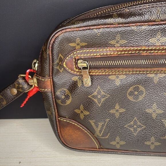 Louis Vuitton Wristlet Monogram Canvas Marly Dragonne GM Clutch LV0 Monogram LV - Picture 14 of 16